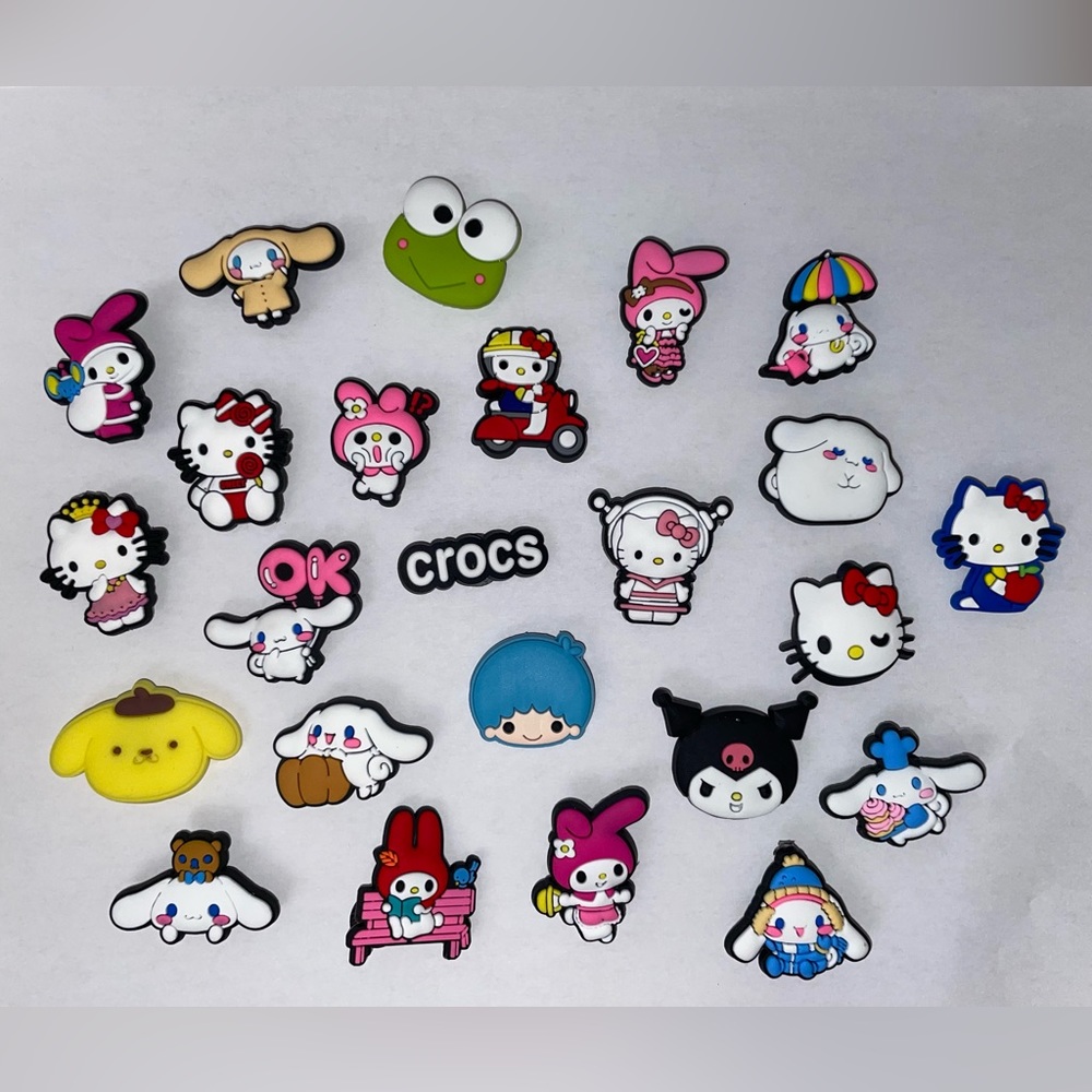 24pc Sanrio Character Croc Charms